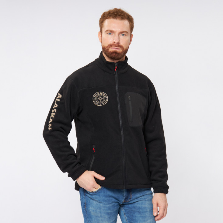 Куртка флисовая Alaskan NorthWind черный  M